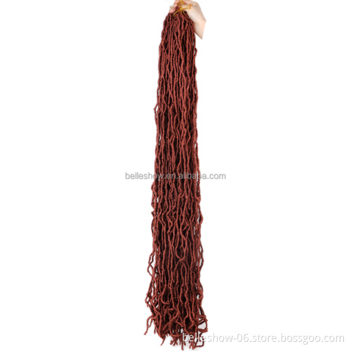 Hot sell  14' 18' 24' 36'' goddess locs crochet braid hair exntension